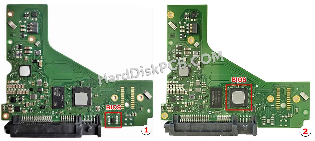 Étapes pour échanger la puce BIOS sur 100768434 PCB du disque dur Seagate