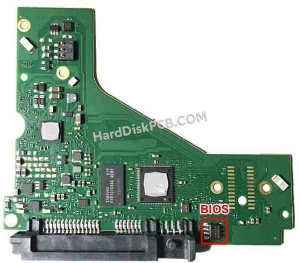 Étapes pour échanger la puce BIOS sur 100769673 PCB du disque dur Seagate