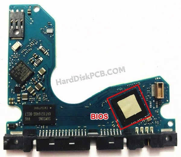 Étapes pour échanger la puce BIOS sur 100770048 PCB du disque dur Seagate