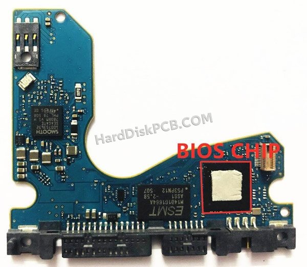 Étapes pour échanger la puce BIOS sur 100772205 PCB du disque dur Seagate