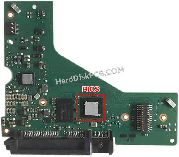 Étapes pour échanger la puce BIOS sur 100784953 PCB du disque dur Seagate