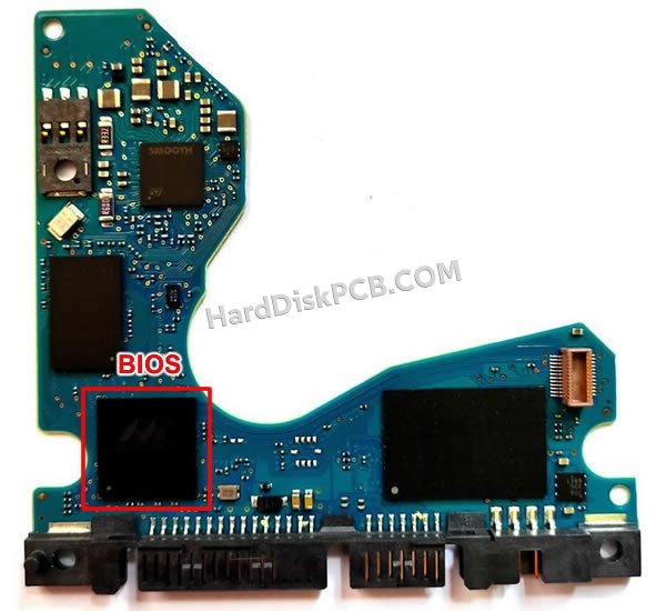 Étapes pour échanger la puce BIOS sur 100792364 PCB du disque dur Seagate