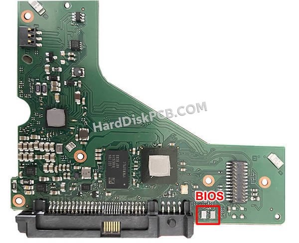 Étapes pour échanger la puce BIOS sur 100794849 PCB du disque dur Seagate