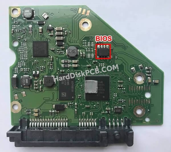 Étapes pour échanger la puce BIOS sur 100797092 PCB du disque dur Seagate