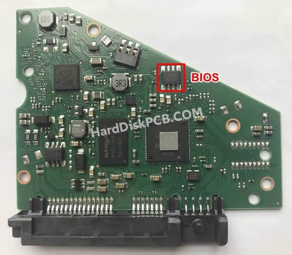 Étapes pour échanger la puce BIOS sur 100815595 PCB du disque dur Seagate