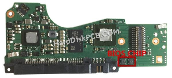 Étapes pour échanger la puce BIOS sur 100831808 PCB du disque dur Seagate