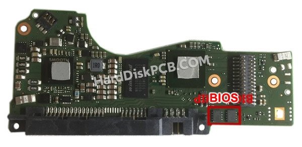 Étapes pour échanger la puce BIOS sur 100833707 PCB du disque dur Seagate