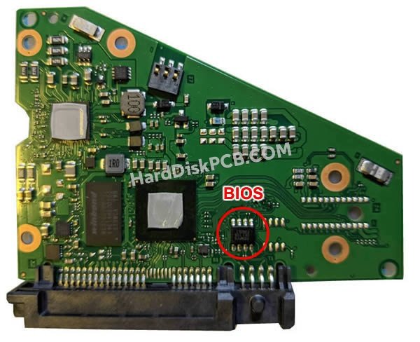 Étapes pour échanger la puce BIOS sur 100847224 PCB du disque dur Seagate