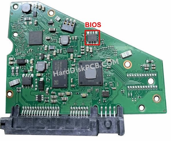 Étapes pour échanger la puce BIOS sur 100854907 PCB du disque dur Seagate