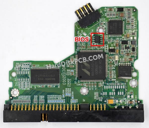 Étapes pour échanger la puce BIOS sur 2060-001130-012 PCB du disque dur WD