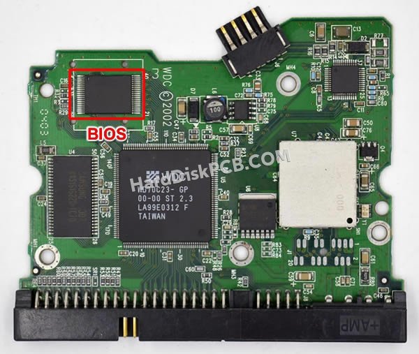 Étapes pour échanger la puce BIOS sur 2060-001177-000 PCB du disque dur WD