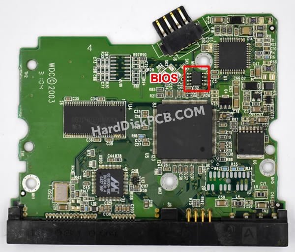 Étapes pour échanger la puce BIOS sur 2060-001252-000 PCB du disque dur WD