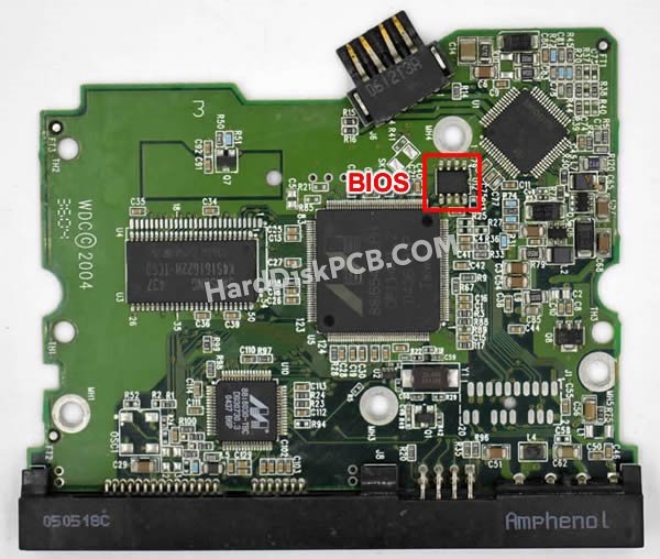 Étapes pour échanger la puce BIOS sur 2060-001293-000 PCB du disque dur WD