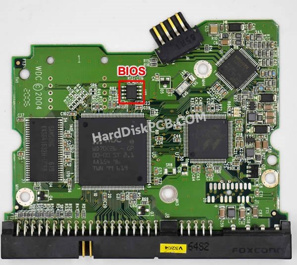 Étapes pour échanger la puce BIOS sur 2060-701265-001 PCB du disque dur WD