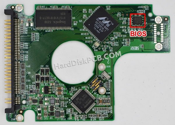 Étapes pour échanger la puce BIOS sur 2060-701281-001 PCB du disque dur WD