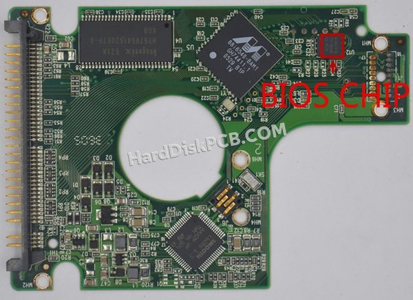Étapes pour échanger la puce BIOS sur 2060-701285-001 PCB du disque dur WD