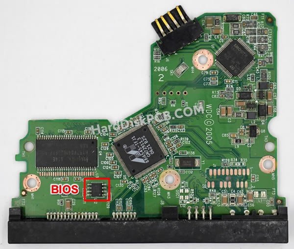 Étapes pour échanger la puce BIOS sur 2060-701335-005 PCB du disque dur WD