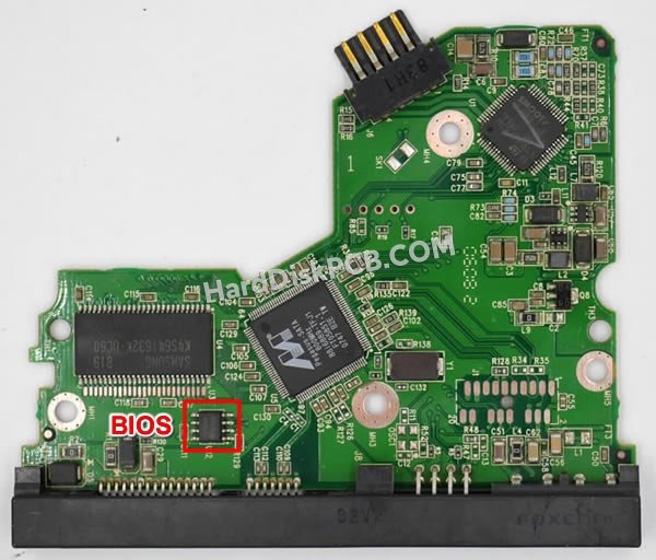 Étapes pour échanger la puce BIOS sur 2060-701335-006 PCB du disque dur WD