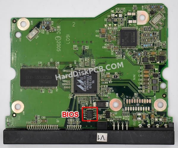Étapes pour échanger la puce BIOS sur 2060-701383-001 PCB du disque dur WD