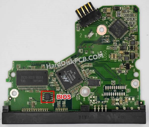 Étapes pour échanger la puce BIOS sur 2060-701393-002 PCB du disque dur WD
