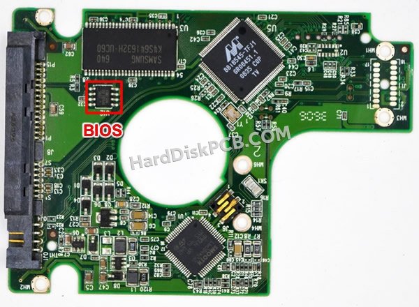 Étapes pour échanger la puce BIOS sur 2060-701424-007 PCB du disque dur WD