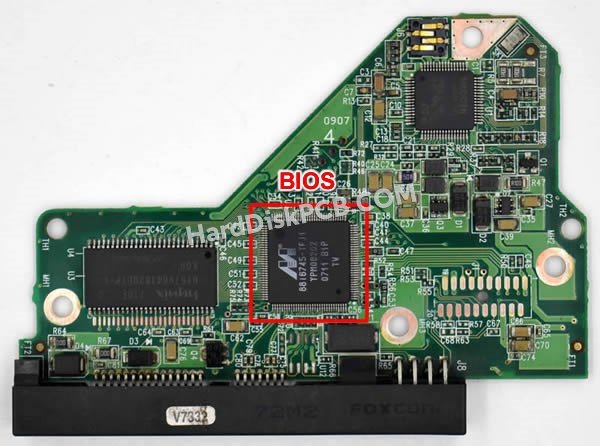 Étapes pour échanger la puce BIOS sur 2060-701444-003 PCB du disque dur WD