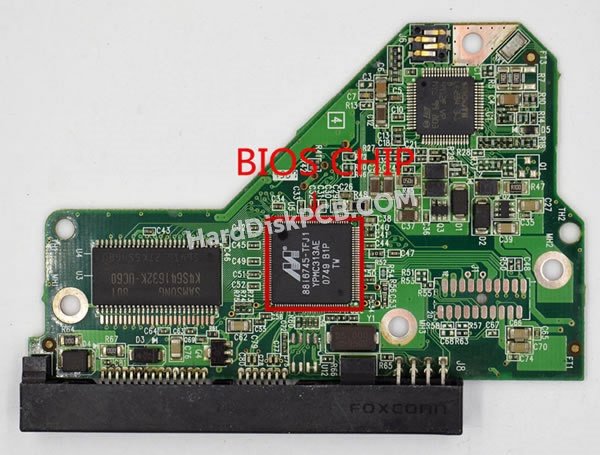 Étapes pour échanger la puce BIOS sur 2060-701444-004 PCB du disque dur WD