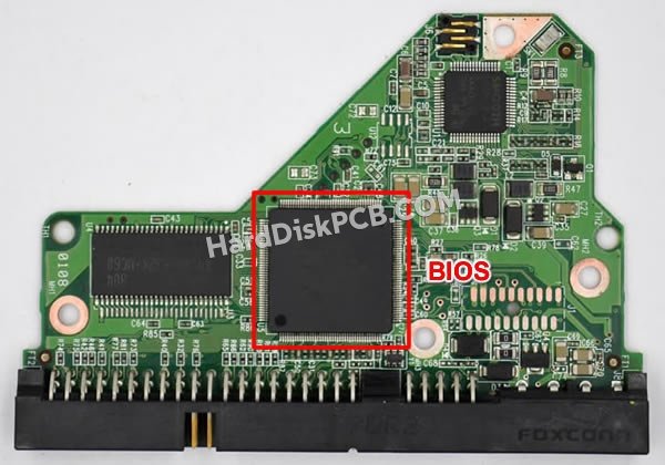 Étapes pour échanger la puce BIOS sur 2060-701494-001 PCB du disque dur WD