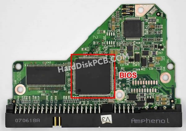 Étapes pour échanger la puce BIOS sur 2060-701494-002 PCB du disque dur WD