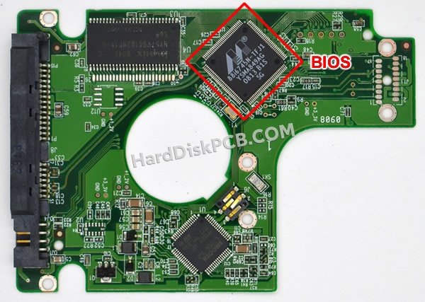 Étapes pour échanger la puce BIOS sur 2060-701499-000 PCB du disque dur WD
