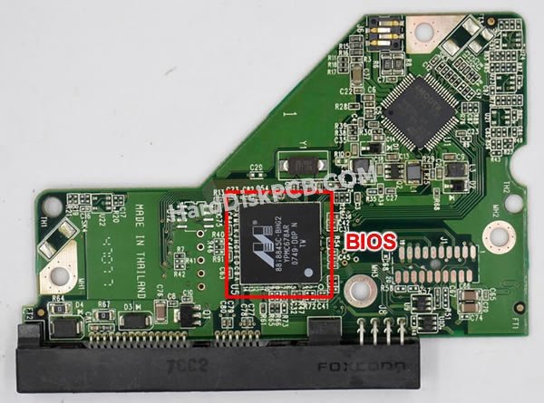 Étapes pour échanger la puce BIOS sur 2060-701537-002 PCB du disque dur WD