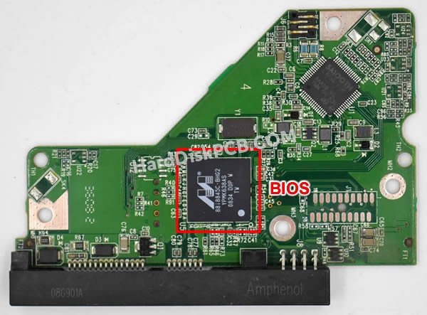 Étapes pour échanger la puce BIOS sur 2060-701537-003 PCB du disque dur WD