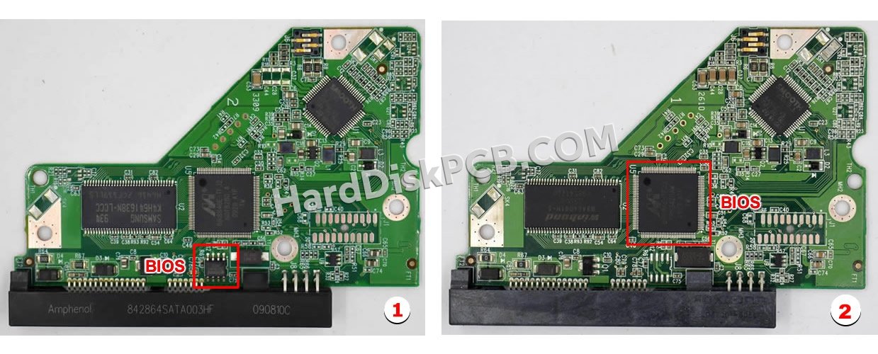 Étapes pour échanger la puce BIOS sur 2060-701590-001 PCB du disque dur WD