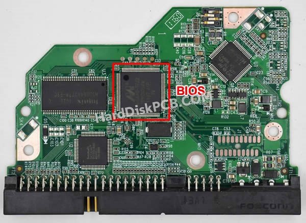 Étapes pour échanger la puce BIOS sur 2060-701596-001 PCB du disque dur WD