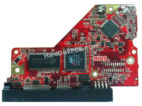 Étapes pour échanger la puce BIOS sur 2060-701607-000 PCB du disque dur WD