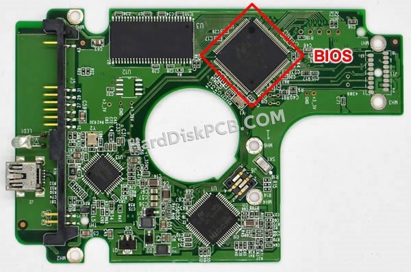 Étapes pour échanger la puce BIOS sur 2060-701615-003 PCB du disque dur WD