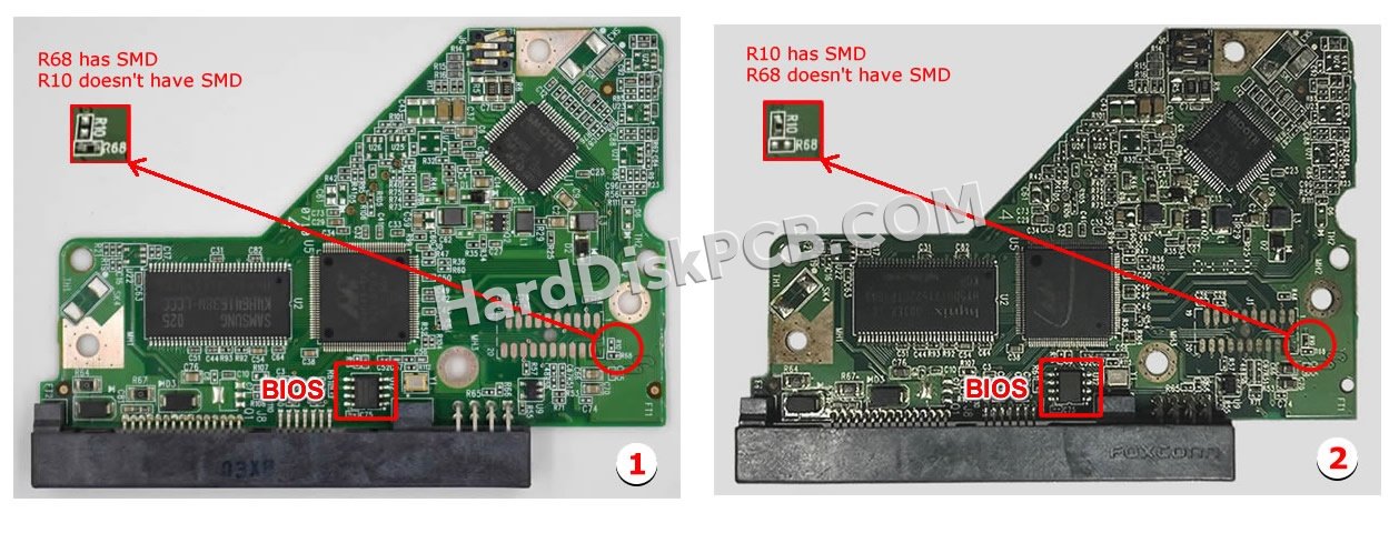 Étapes pour échanger la puce BIOS sur 2060-701640-002 PCB du disque dur WD