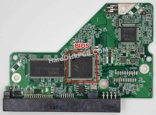 Étapes pour échanger la puce BIOS sur 2060-701640-007 PCB du disque dur WD