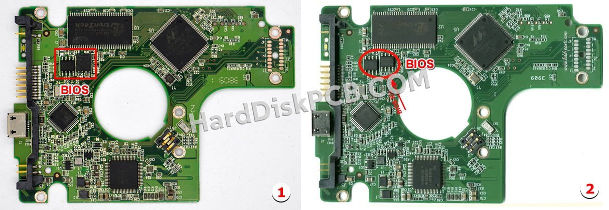 Étapes pour échanger la puce BIOS sur 2060-701675-004 PCB du disque dur WD