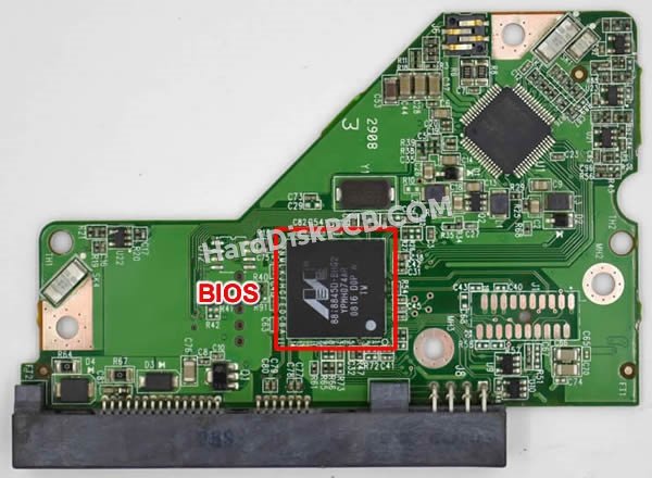 Étapes pour échanger la puce BIOS sur 2060-771577-000 PCB du disque dur WD