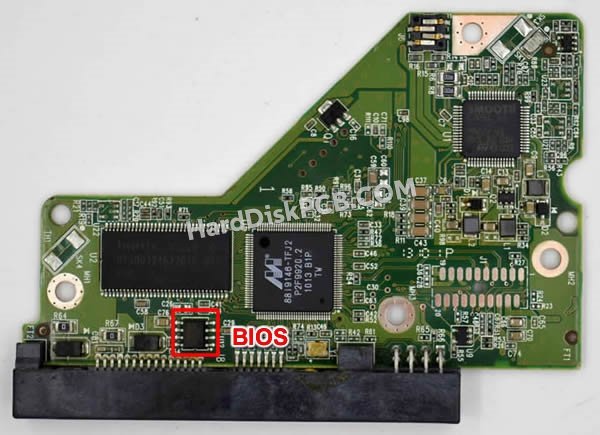 Étapes pour échanger la puce BIOS sur 2060-771698-001 PCB du disque dur WD