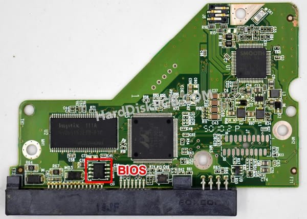 Étapes pour échanger la puce BIOS sur 2060-771698-002 PCB du disque dur WD