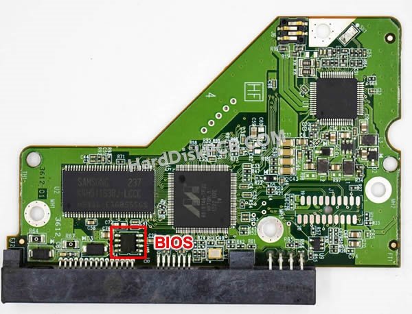 Étapes pour échanger la puce BIOS sur 2060-771698-004 PCB du disque dur WD