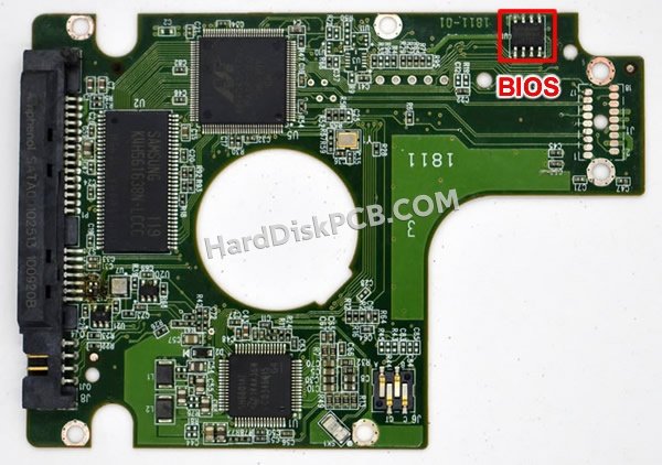 Étapes pour échanger la puce BIOS sur 2060-771714-002 PCB du disque dur WD