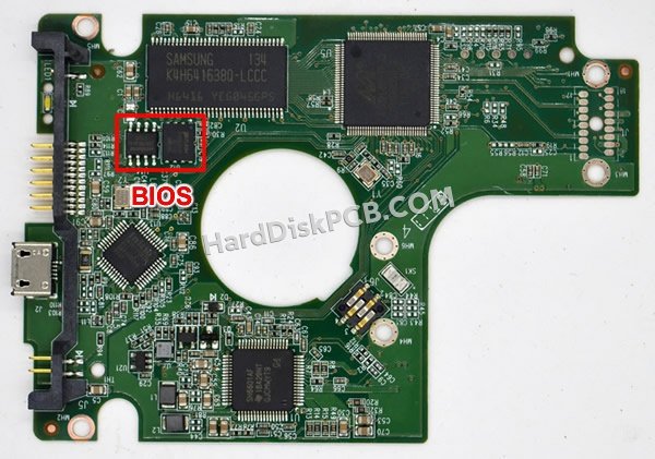 Étapes pour échanger la puce BIOS sur 2060-771754-000 PCB du disque dur WD