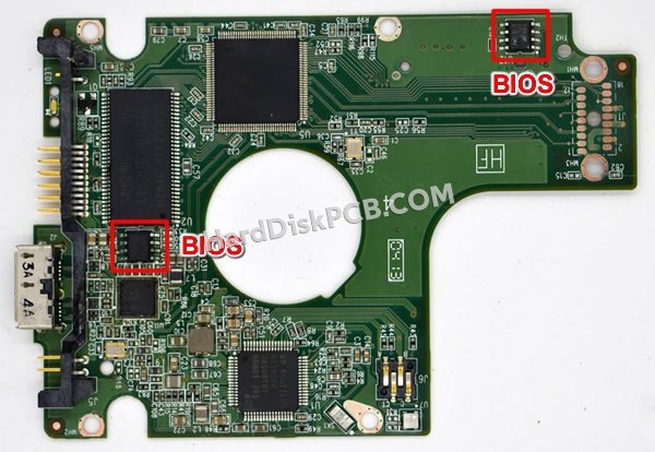 Étapes pour échanger la puce BIOS sur 2060-771801-002 PCB du disque dur WD