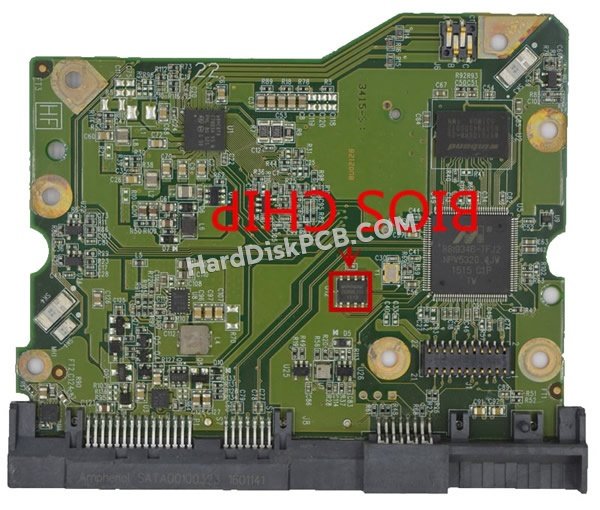 Étapes pour échanger la puce BIOS sur 2060-771822-006 PCB du disque dur WD
