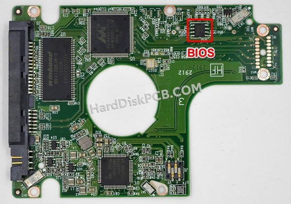 Étapes pour échanger la puce BIOS sur 2060-771823-004 PCB du disque dur WD