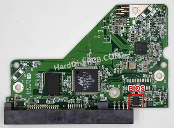 Étapes pour échanger la puce BIOS sur 2060-771824-000 PCB du disque dur WD
