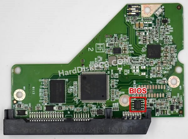 Étapes pour échanger la puce BIOS sur 2060-771824-005 PCB du disque dur WD